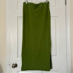 Vintage Green Stretch Maxi Skirt